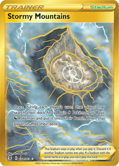 Image for Stormy Mountains (Secret) (SWSH07: Evolving Skies) (232/203) - Pokemon