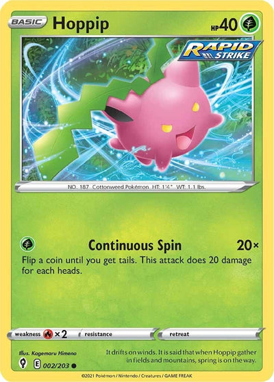 Image for Hoppip (SWSH07: Evolving Skies) (002/203) - Pokemon