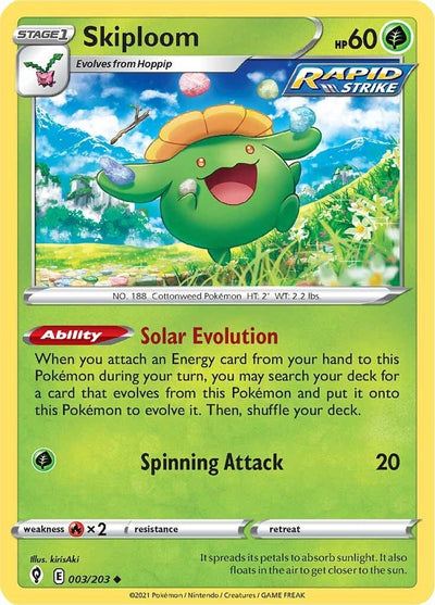 Image for Skiploom (SWSH07: Evolving Skies) (003/203) - Pokemon