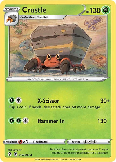 Image for Crustle (SWSH07: Evolving Skies) (012/203) - Pokemon