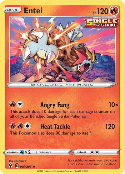 Image for Entei (SWSH07: Evolving Skies) (019/203) - Pokemon
