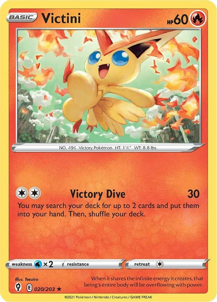 Image for Victini (SWSH07: Evolving Skies) (020/203) - Pokemon