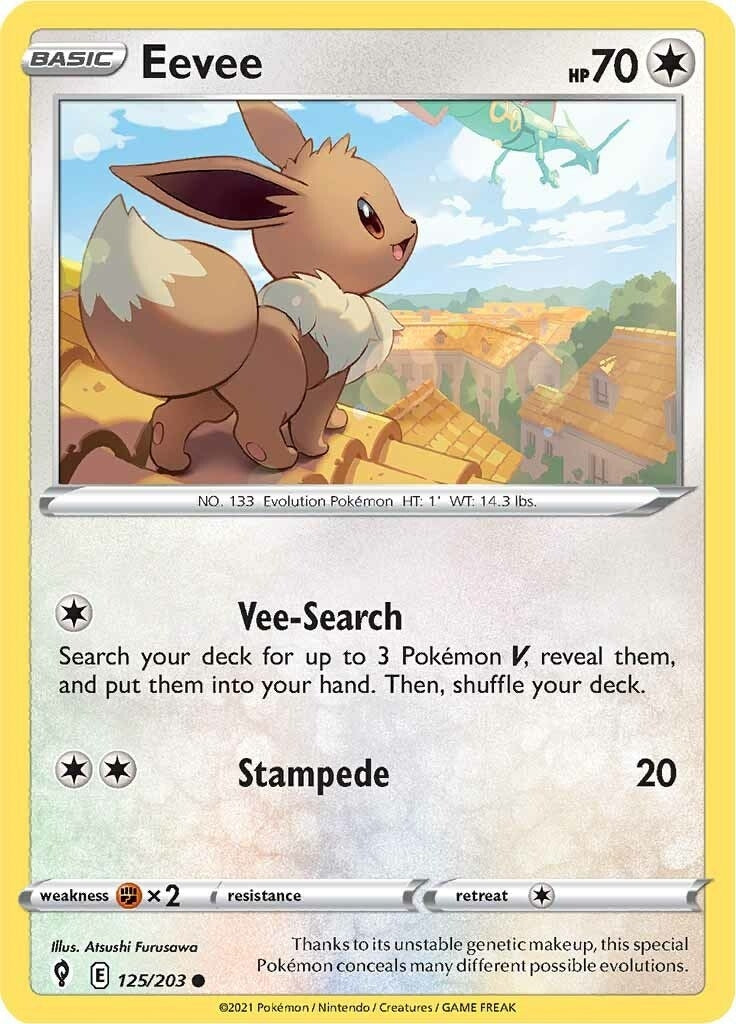 Image for Eevee (SWSH07: Evolving Skies) (125/203) - Pokemon