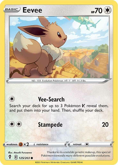Image for Eevee (SWSH07: Evolving Skies) (125/203) - Pokemon