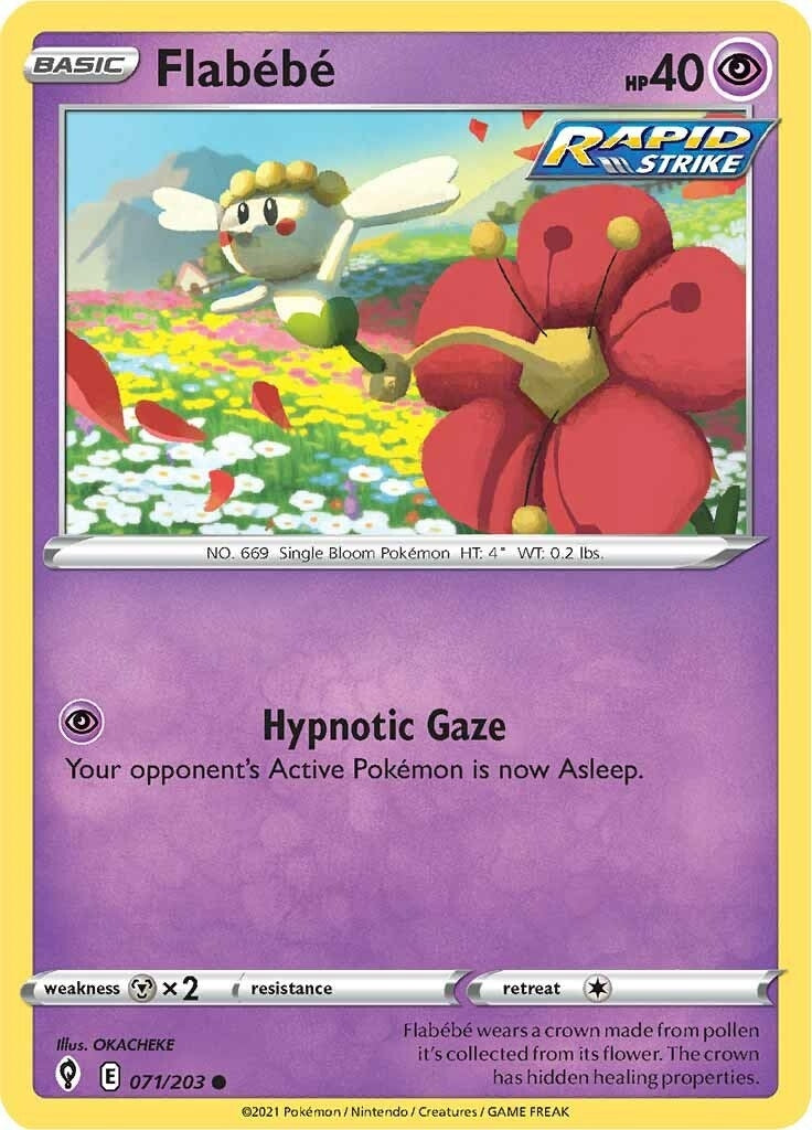 Image for Flabebe (SWSH07: Evolving Skies) (071/203) - Pokemon