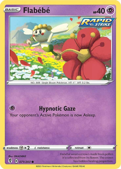 Image for Flabebe (SWSH07: Evolving Skies) (071/203) - Pokemon