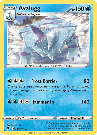 Image for Avalugg (SWSH07: Evolving Skies) (045/203) - Pokemon