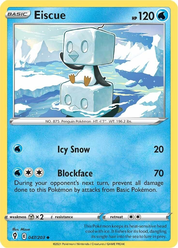 Image for Eiscue (SWSH07: Evolving Skies) (047/203) - Pokemon