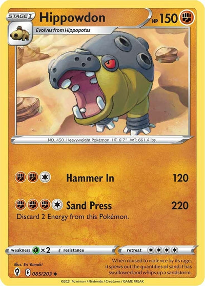 Image for Hippowdon (SWSH07: Evolving Skies) (085/203) - Pokemon