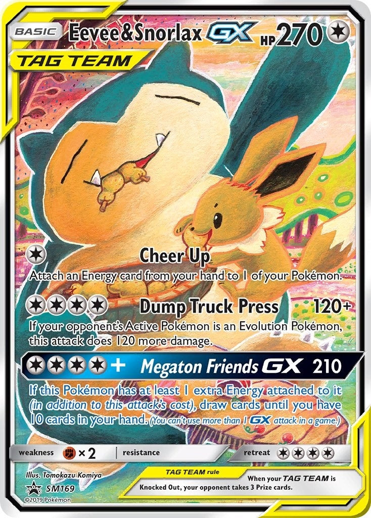 Eevee & Snorlax GX - SM169 (SM Promos) (SM169)