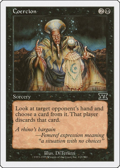 Image for Coercion (Classic Sixth Edition) (119) - Magic: The Gathering