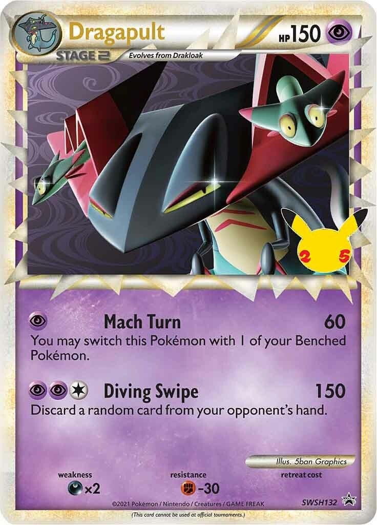 Image for Dragapult (Prime) - SWSH132 (SWSH: Sword & Shield Promo Cards) (SWSH132) - Pokemon