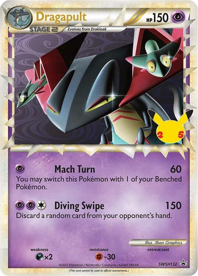 Image for Dragapult (Prime) - SWSH132 (SWSH: Sword & Shield Promo Cards) (SWSH132) - Pokemon