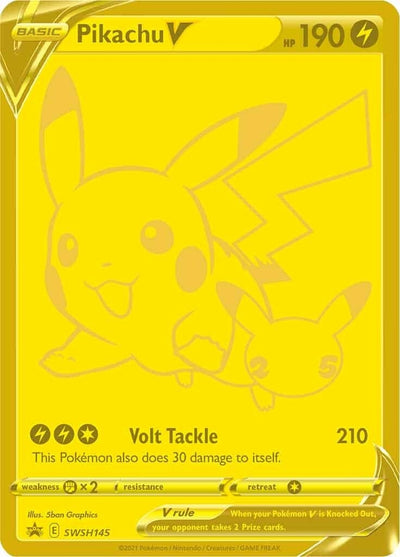 Image for Pikachu V - SWSH145 (SWSH: Sword & Shield Promo Cards) (SWSH145) - Pokemon