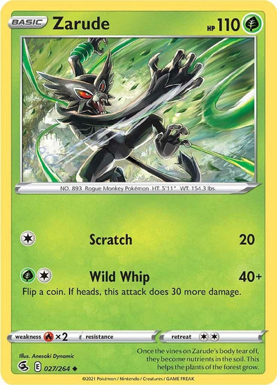 Image for Zarude (SWSH08: Fusion Strike) (027/264) - Pokemon