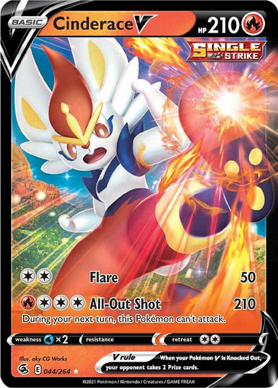 Image for Cinderace V (44) (SWSH08: Fusion Strike) (044/264) - Pokemon