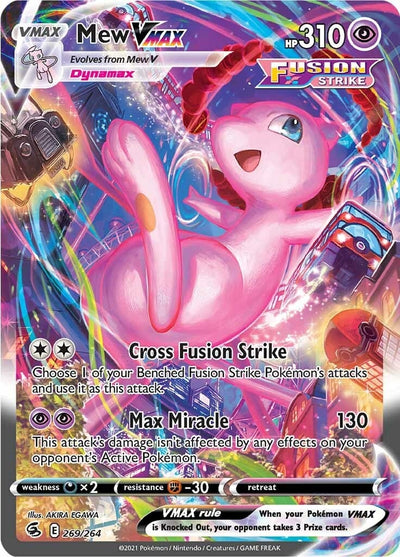 Image for Mew VMAX (Alternate Art Secret) (SWSH08: Fusion Strike) (269/264) - Pokemon