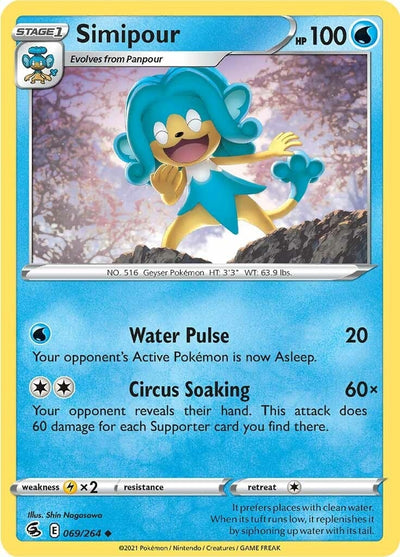Image for Simipour (SWSH08: Fusion Strike) (069/264) - Pokemon