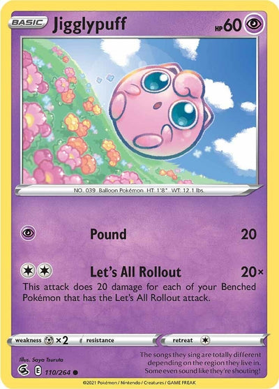 Image for Jigglypuff (SWSH08: Fusion Strike) (110/264) - Pokemon