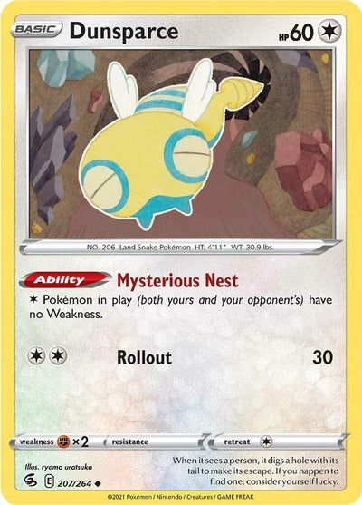 Image for Dunsparce (SWSH08: Fusion Strike) (207/264) - Pokemon