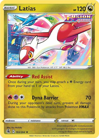 Image for Latias (SWSH08: Fusion Strike) (193/264) - Pokemon