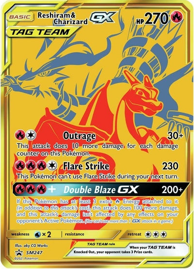 Image for Reshiram & Charizard GX - SM247 (SM Promos) (SM247) - Pokemon