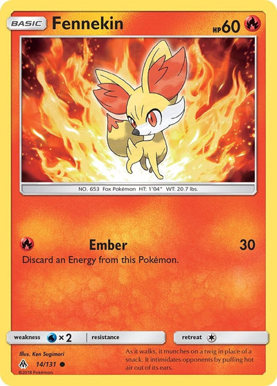 Fennekin (14) (SM - Forbidden Light) (14/131) 