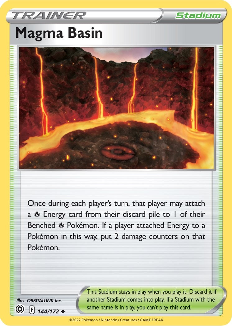 Image for Magma Basin (SWSH09: Brilliant Stars) (144/172) - Pokemon