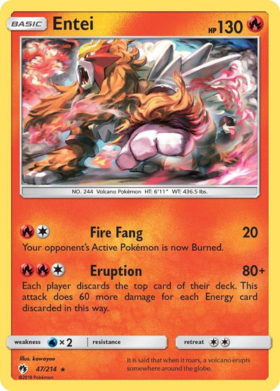 Entei (SM - Lost Thunder) (47/214) 