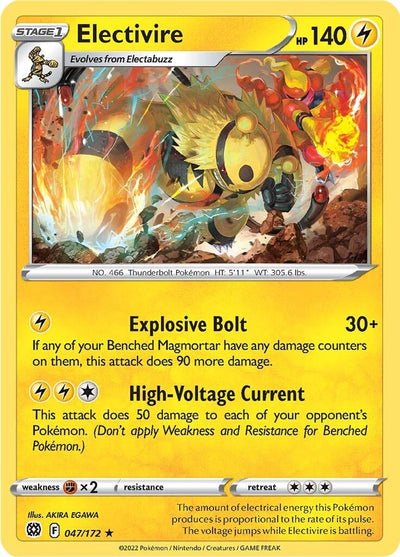 Image for Electivire (SWSH09: Brilliant Stars) (047/172) - Pokemon