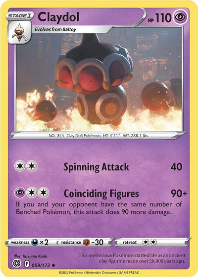 Image for Claydol (SWSH09: Brilliant Stars) (059/172) - Pokemon