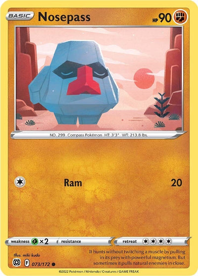 Image for Nosepass (SWSH09: Brilliant Stars) (073/172) - Pokemon
