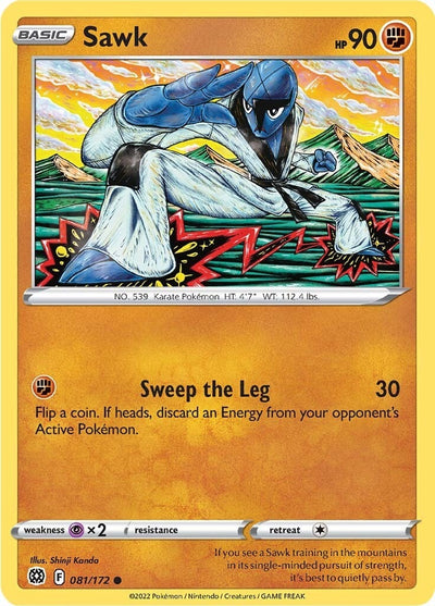 Image for Sawk (SWSH09: Brilliant Stars) (081/172) - Pokemon