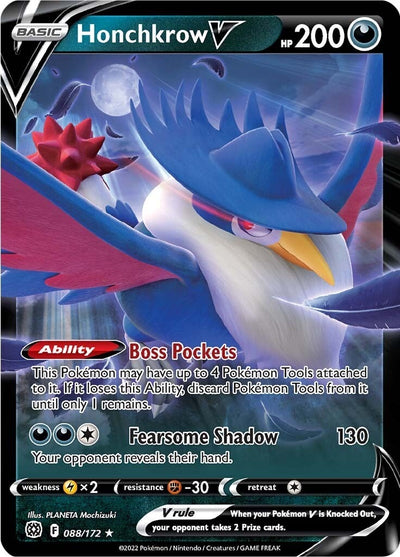 Image for Honchkrow V (SWSH09: Brilliant Stars) (088/172) - Pokemon