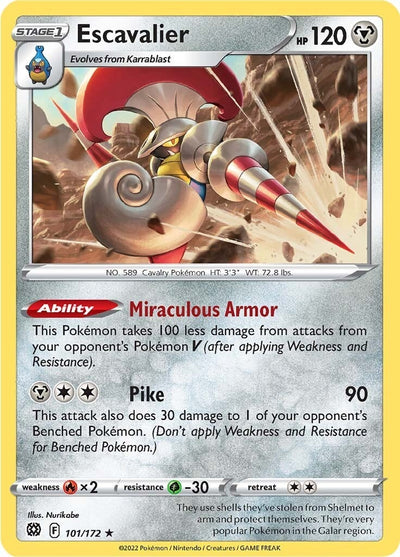 Image for Escavalier (SWSH09: Brilliant Stars) (101/172) - Pokemon