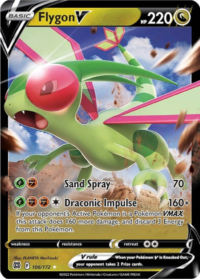 Image for Flygon V (SWSH09: Brilliant Stars) (106/172) - Pokemon