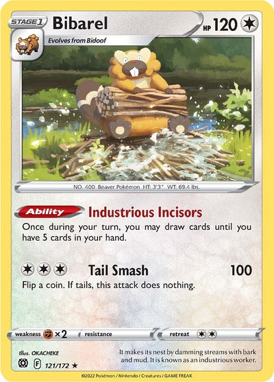 Image for Bibarel (SWSH09: Brilliant Stars) (121/172) - Pokemon