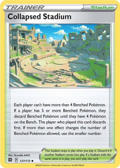 Image for Collapsed Stadium (SWSH09: Brilliant Stars) (137/172) - Pokemon