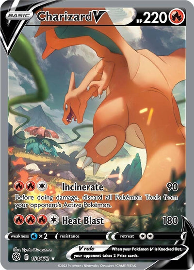 Image for Charizard V (Alternate Full Art) (SWSH09: Brilliant Stars) (154/172) - Pokemon