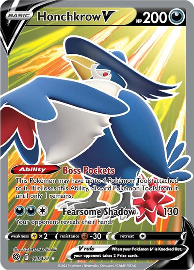 Image for Honchkrow V (Full Art) (SWSH09: Brilliant Stars) (161/172) - Pokemon