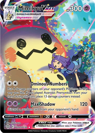 Image for Mimikyu VMAX (SWSH09: Brilliant Stars Trainer Gallery) (TG17/TG30) - Pokemon