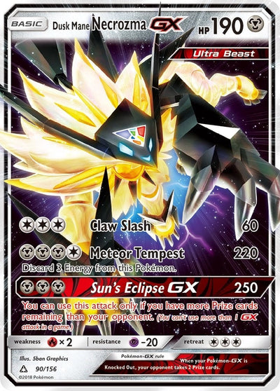 Dusk Mane Necrozma GX (SM - Ultra Prism) (90/156) 