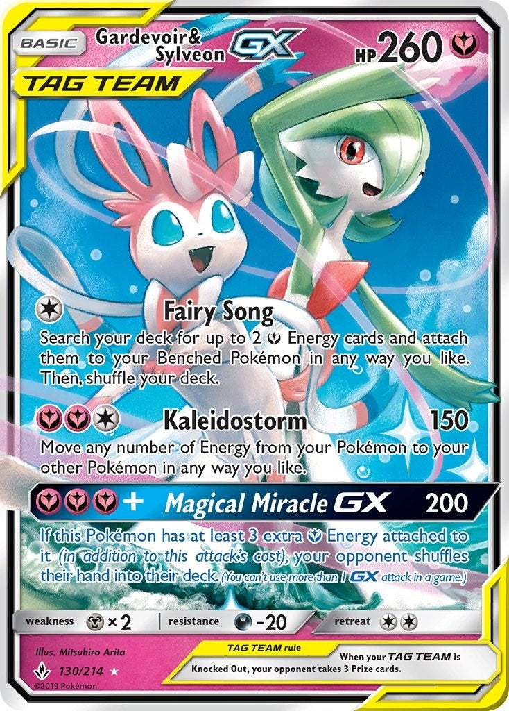 Gardevoir &amp; Sylveon GX (SM - Unbroken Bonds) (130/214) 