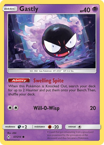 Gastly (67) (SM - Unbroken Bonds) (67/214) 