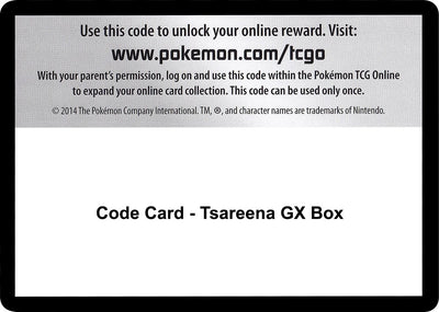 Image for Code Card - Tsareena GX Box - Pokemon