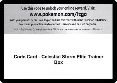 Image for Code Card - Celestial Storm Elite Trainer Box - Pokemon