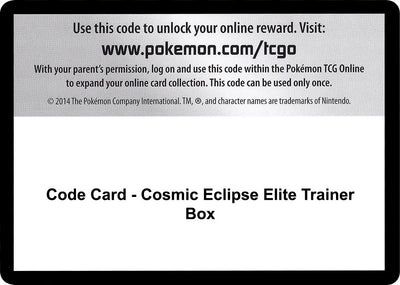 Image for Code Card - Cosmic Eclipse Elite Trainer Box - Pokemon