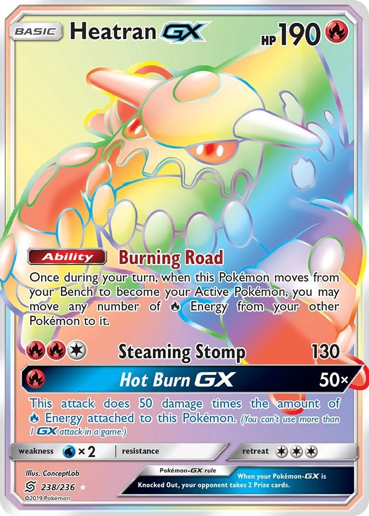 Heatran GX (Secret) (SM - Unified Minds) (238/236)