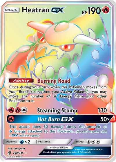 Heatran GX (Secret) (SM - Unified Minds) (238/236)