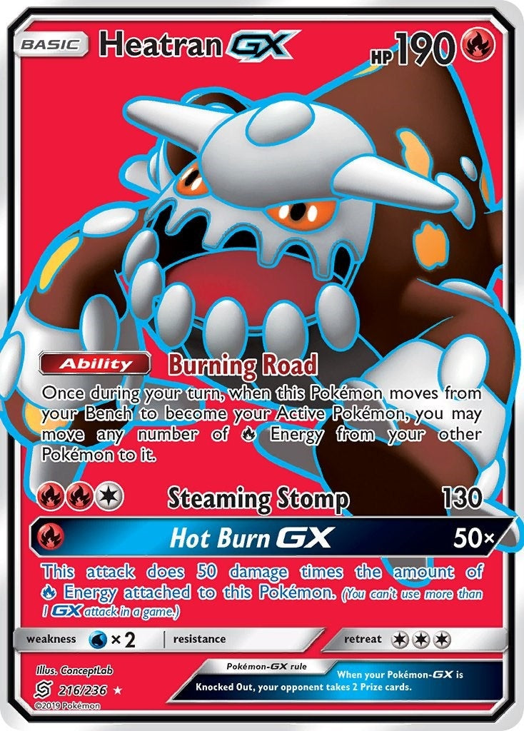 Heatran GX (Full Art) (SM - Unified Minds) (216/236)